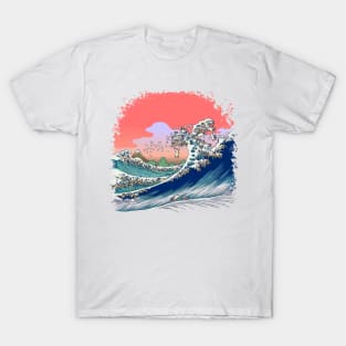 Fuji at Sea of Pugs T-Shirt